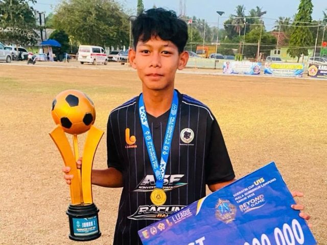Revan Prayoga Susanto Raih Juara 1 Piala Soeratin U-15 Provinsi Lampung Bersama Punggur United